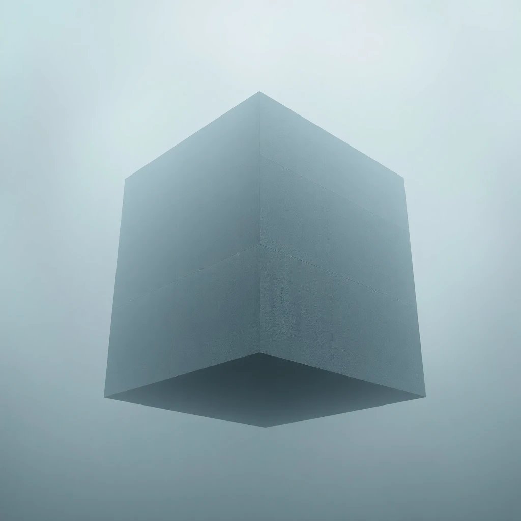 Brutalist Concrete Cube
