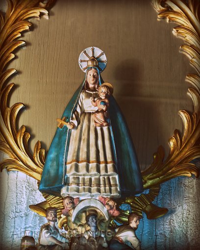 Virgensita.jpg - Virgin Mary in the living room